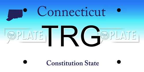 TRG Connecticut License Plate