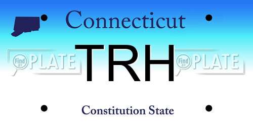 TRH Connecticut License Plate