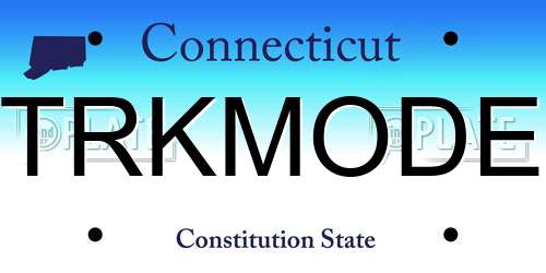 TRKMODE Connecticut License Plate