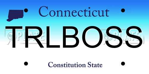 TRLBOSS Connecticut License Plate