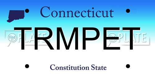 TRMPET Connecticut License Plate