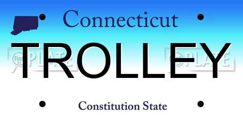 TROLLEY Connecticut License Plate