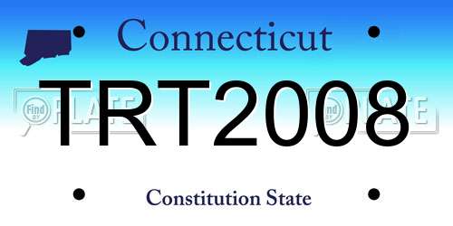 TRT2008 Connecticut License Plate