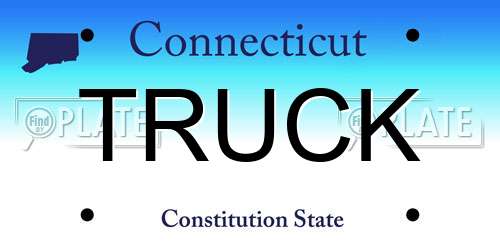 TRUCK Connecticut License Plate