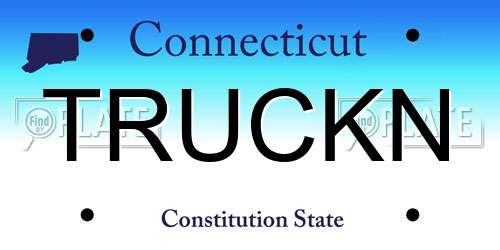 TRUCKN Connecticut License Plate