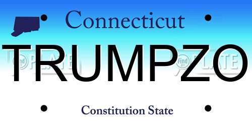 TRUMPZO Connecticut License Plate