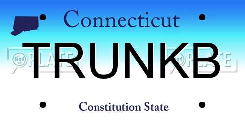 TRUNKB Connecticut License Plate