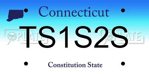 TS1S2S Connecticut License Plate