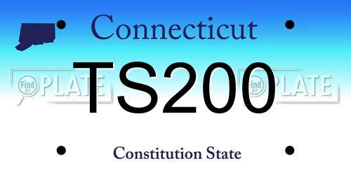 TS200 Connecticut License Plate