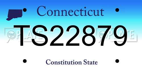 TS22879 Connecticut License Plate