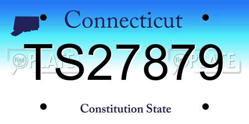 TS27879 Connecticut License Plate