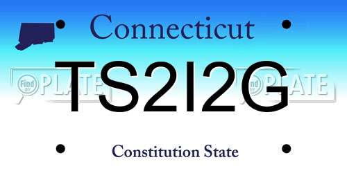 TS2I2G Connecticut License Plate