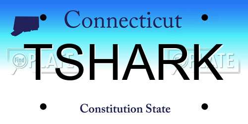 TSHARK Connecticut License Plate