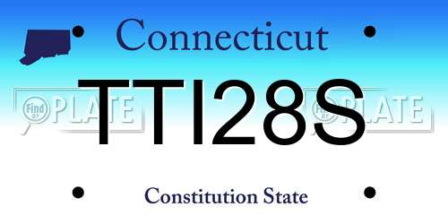 TTI28S Connecticut License Plate