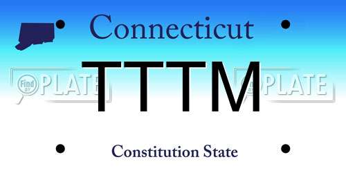 TTTM Connecticut License Plate