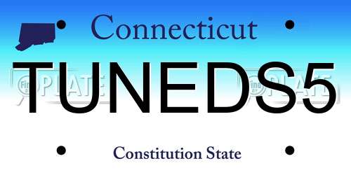 TUNEDS5 Connecticut License Plate