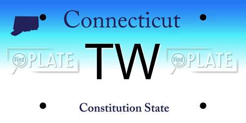 TW Connecticut License Plate