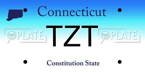 TZT Connecticut License Plate
