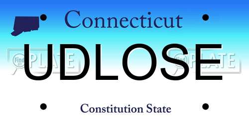 UDLOSE Connecticut License Plate