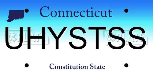 UHYSTSS Connecticut License Plate
