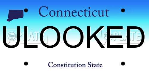 ULOOKED Connecticut License Plate