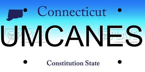 UMCANES Connecticut License Plate