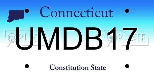 UMDB17 Connecticut License Plate