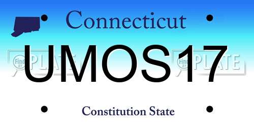 UMOS17 Connecticut License Plate