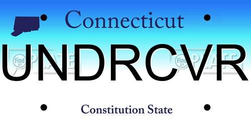 UNDRCVR Connecticut License Plate