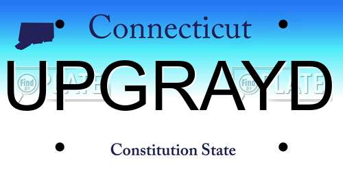 UPGRAYD Connecticut License Plate