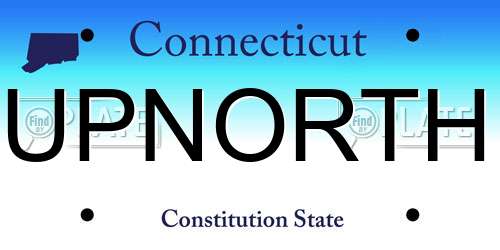 UPNORTH Connecticut License Plate