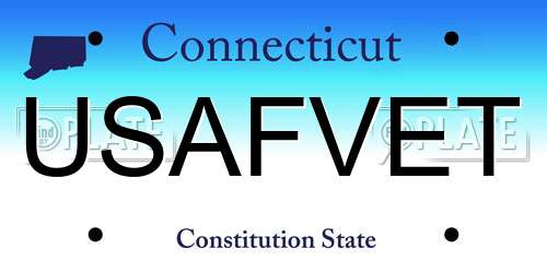 USAFVET Connecticut License Plate
