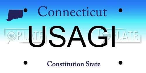 USAGI Connecticut License Plate
