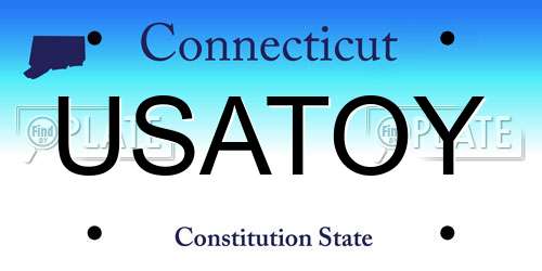 USATOY Connecticut License Plate