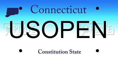 USOPEN Connecticut License Plate