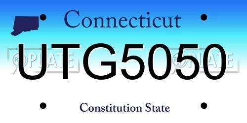 UTG5050 Connecticut License Plate