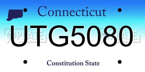 UTG5080 Connecticut License Plate