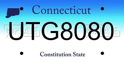 UTG8080 Connecticut License Plate