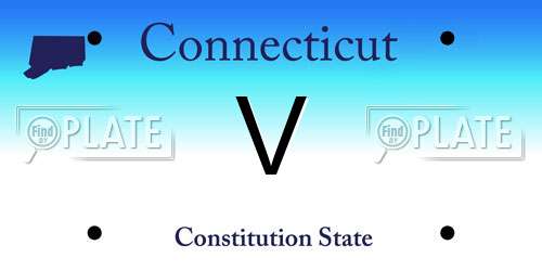 V Connecticut License Plate