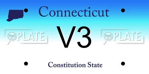 V3 Connecticut License Plate