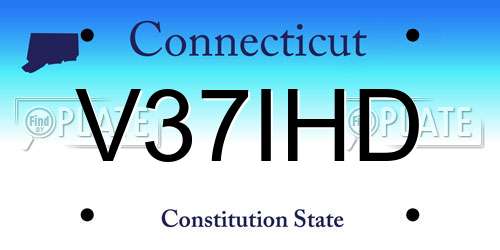 V37IHD Connecticut License Plate