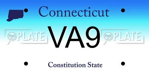 VA9 Connecticut License Plate