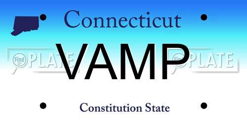 VAMP Connecticut License Plate