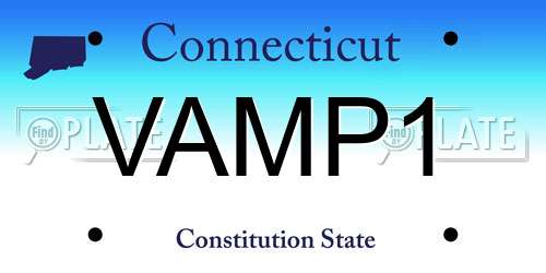 VAMP1 Connecticut License Plate