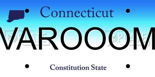 VAROOOM Connecticut License Plate