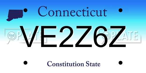 VE2Z6Z Connecticut License Plate