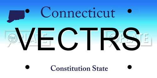 VECTRS Connecticut License Plate