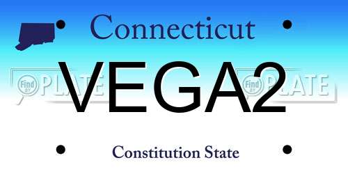 VEGA2 Connecticut License Plate