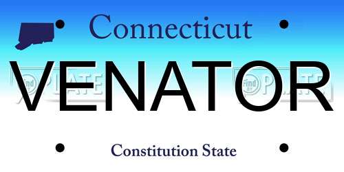 VENATOR Connecticut License Plate