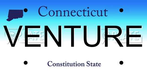 VENTURE Connecticut License Plate